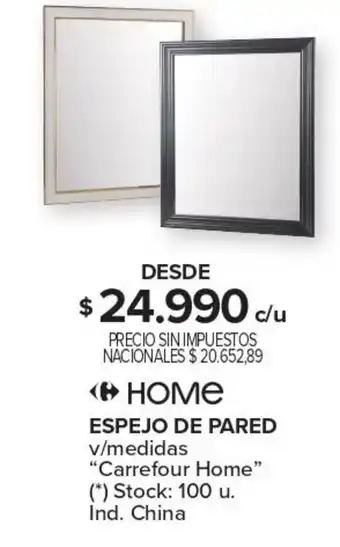 Carrefour Espejo de pared v/medidas oferta