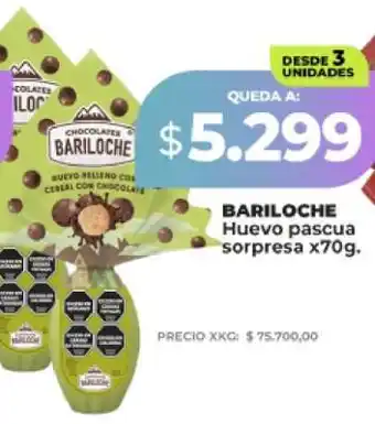 Supermayorista Vital BARILOCHE Huevo pascua sorpresa x70g oferta