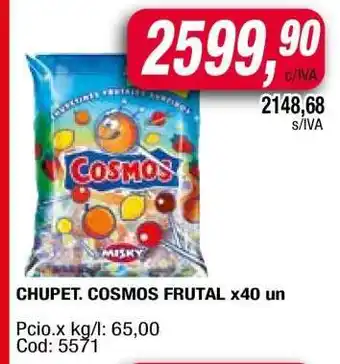 Maxiconsumo CHUPET. COSMOS FRUTAL x40 un oferta