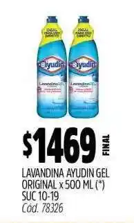 Supermercados Yaguar Lavandina Ayudin Gel Original x 500 ml oferta