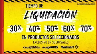 Changomas Liquidacion en productos seleccionados oferta