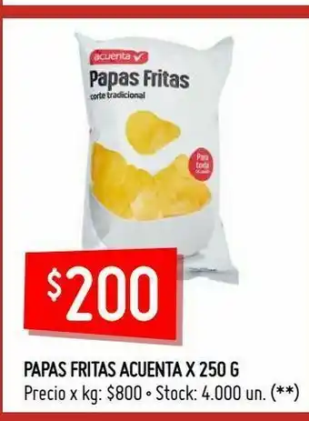 Changomas Papas fritas acuenta x 250 g oferta