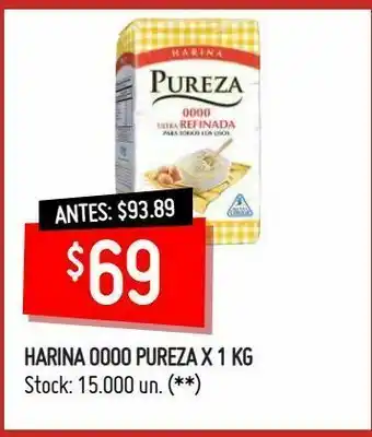 Changomas Harina 0000 pureza x 1 kg oferta