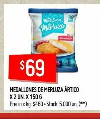 Changomas Medallones de merluza ártico oferta