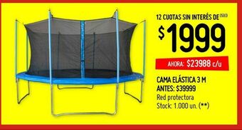 Changomas Cama elástica 3 m oferta