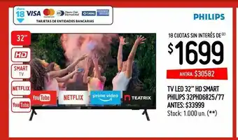 Changomas Tv led 32” hd smart oferta