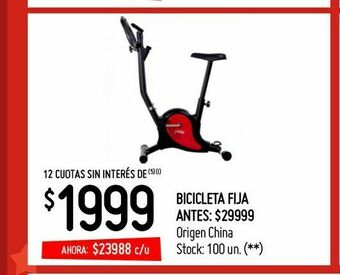 Changomas Bicicleta fija oferta