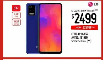 Changomas Celular lg k52 oferta