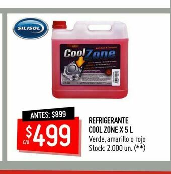 Changomas Refrigerante cool zone x 5 l oferta