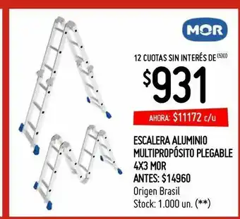 Changomas Escalera aluminio multipropósito plegable oferta