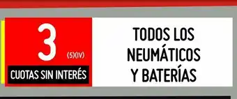Changomas Todos los neumáticos y baterías oferta