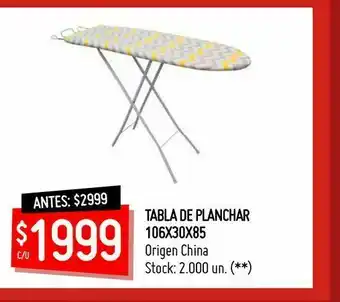 Changomas Tabla de planchar 106x30x85 oferta