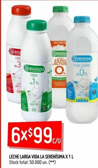 Walmart Leche la serenísima oferta