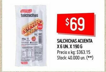 Walmart Salchichas acuenta oferta