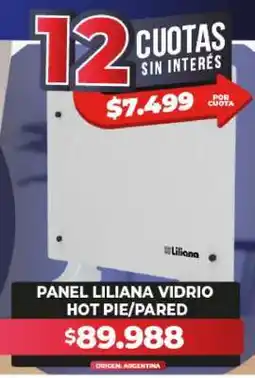 Supermayorista Vital Panel Liliana Vidrio Hot Pie/Pared oferta