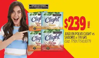Supermercados Yaguar Jugo en Polvo Clight oferta