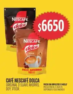 Supermercados Vea CAFÉ NESCAFÉ DOLCA oferta