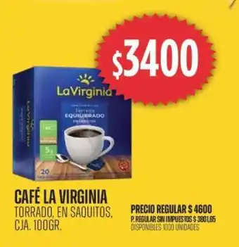 Supermercados Vea CAFÉ LA VIRGINIA oferta