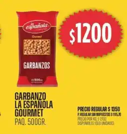 Supermercados Vea Garbanzo La Española Gourmet oferta