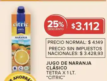 Carrefour Market Jugo de Naranja Clásico oferta