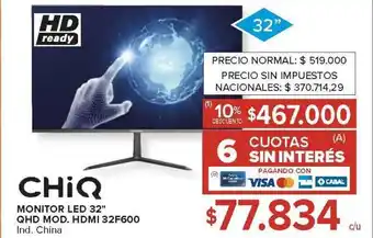Carrefour Monitor LED 32 oferta