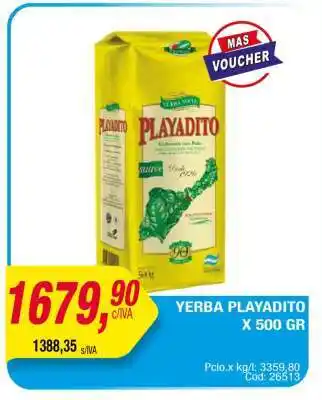 Maxiconsumo Yerba Playadito x 500 gr oferta