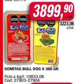 Maxiconsumo Gomitas Bull Dog x 360 gr oferta
