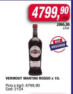 Maxiconsumo VERMOUT MARTINI ROSSO x 1lt oferta