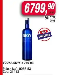 Maxiconsumo Vodka SKYY oferta