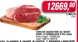Maxiconsumo Tapa de Asado Env. al Vacio oferta