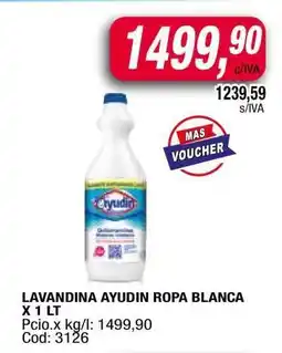 Maxiconsumo LAVANDINA AYUDIN ROPA BLANCA X 1 LT oferta