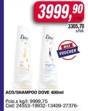 Maxiconsumo ACO/SHAMPOO DOVE 400ml oferta