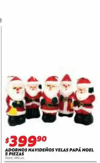 Ferniplast Adornos Navideños Velas Papá Noel oferta