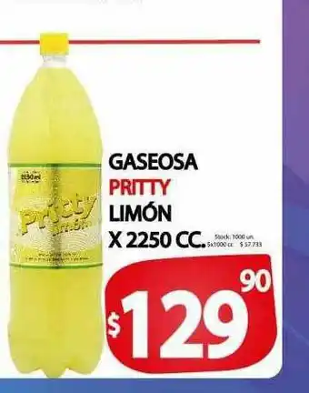 Supermercados Mariano Max Gaseosa Pritty Limón oferta