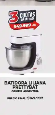 Supermayorista Vital Batidora Liliana Prettybat oferta