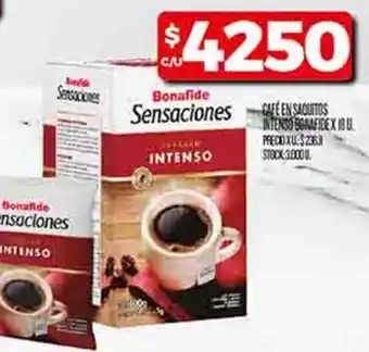 Supermercados DIA Café en saquitos intenso bonafide oferta