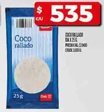 Supermercados DIA Dia coco rallado oferta