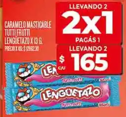 Supermercados DIA Lenguetazo caramelo masticable tutti frutti oferta