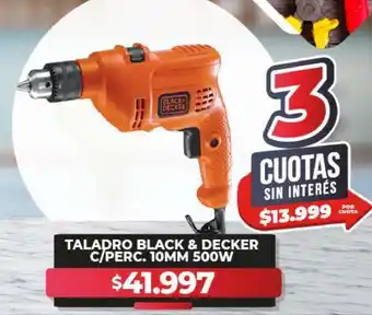 Supermayorista Vital Taladro Black & Decker C/Perc. 10mm 500W oferta