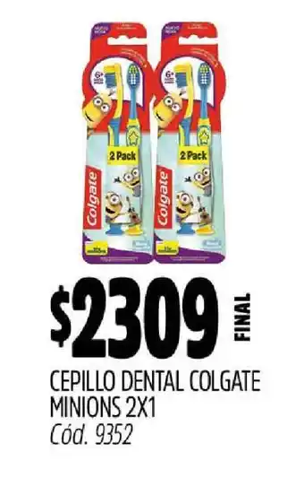 Supermercados Yaguar CEPILLO DENTAL COLGATE MINIONS 2x1 oferta