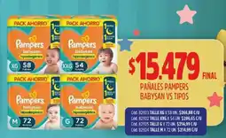 Supermercados Yaguar pañales Pampers Babysan oferta