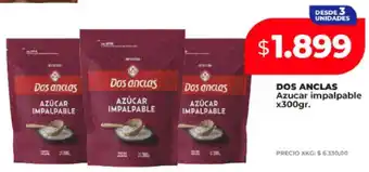 Supermayorista Vital DOS ANCLAS Azúcar Impalpable x300gr oferta