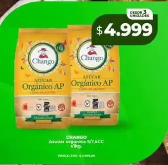 Supermayorista Vital CHANGO Azucar organica S/TACC x1kg oferta