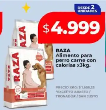 Supermayorista Vital RAZA Alimento para perro carne con calorías x3kg oferta