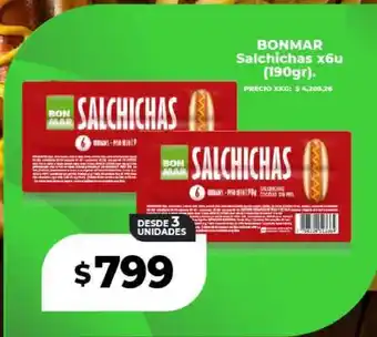 Supermayorista Vital BONMAR Salchichas x6u (190gr) oferta