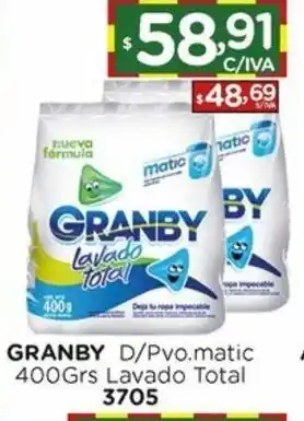 Hipermay Granby D/Pvo.matic 400grs oferta