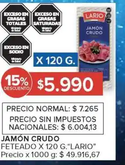 Carrefour Market Jamón Crudo oferta