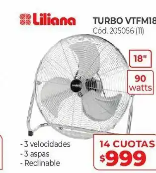 Naldo Lombardi Ventiladores liliana oferta