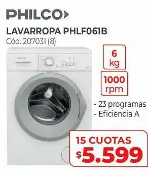 Naldo Lombardi Lavarropas philco oferta