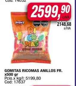 Maxiconsumo Gomitas Ricomas Anillos Fr oferta